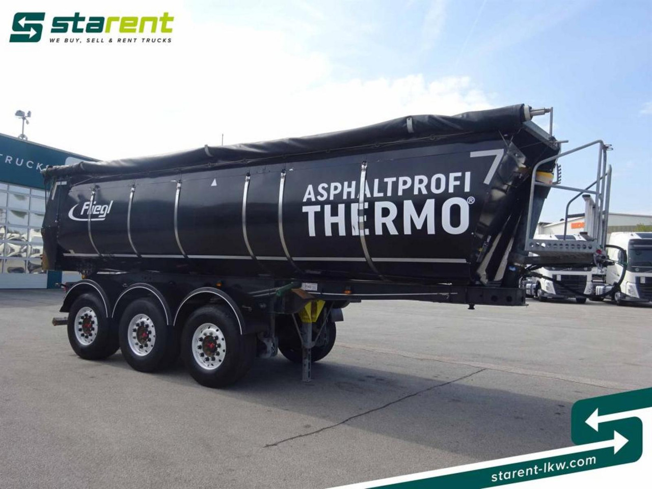 Fliegl 3-Achs Thermomulde 25m³ Liftachse SAF ALCOA - Semi-remorque benne: photos 3 Fliegl 3-Achs Thermomulde 25m³ Liftachse SAF ALCOA - Semi-remorque benne: photos 3