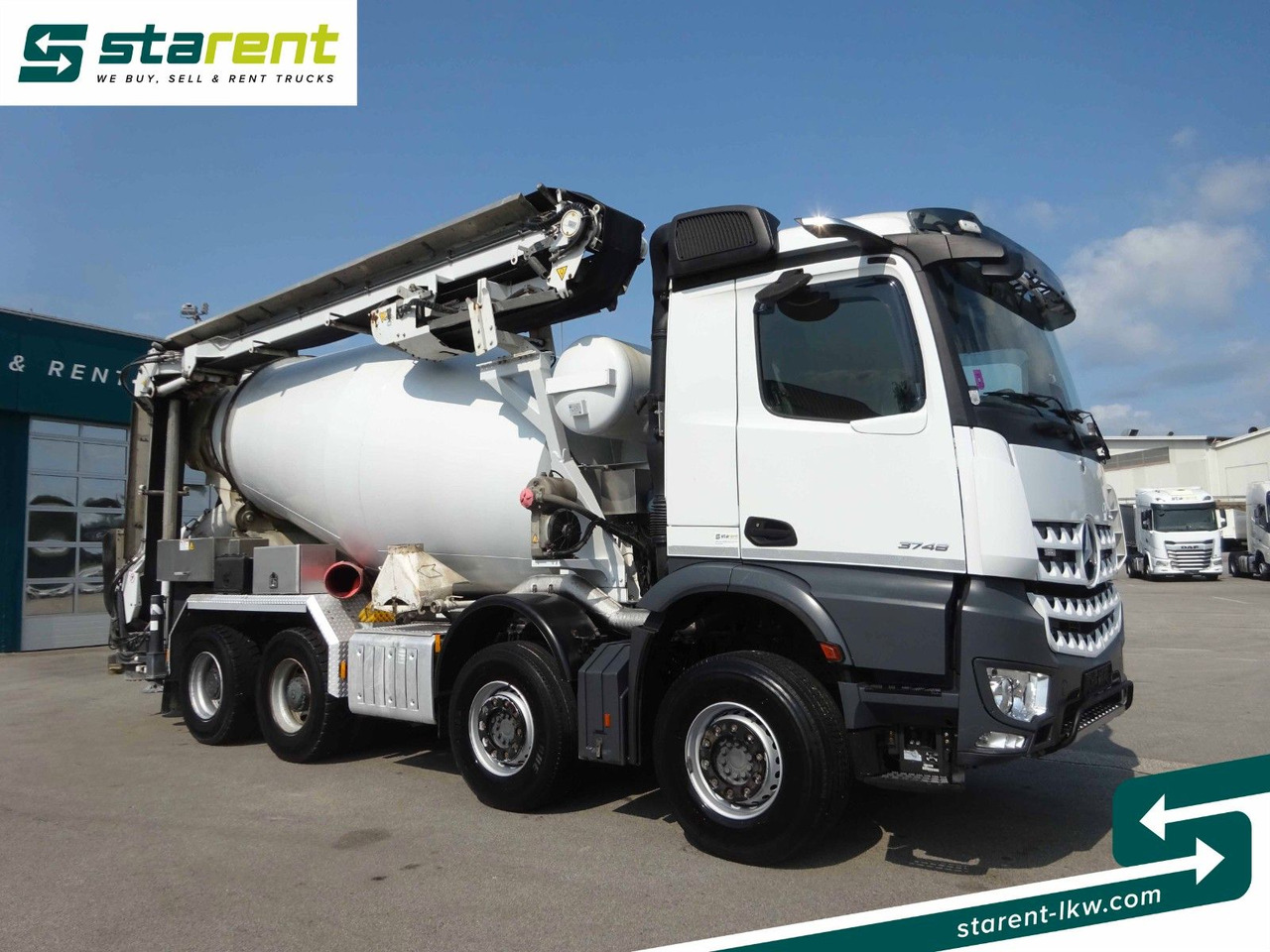 Mercedes-Benz Arocs 3748 8x4 Liebherr Betonmischer + Förderb. - Camion malaxeur: photos 3 Mercedes-Benz Arocs 3748 8x4 Liebherr Betonmischer + Förderb. - Camion malaxeur: photos 3