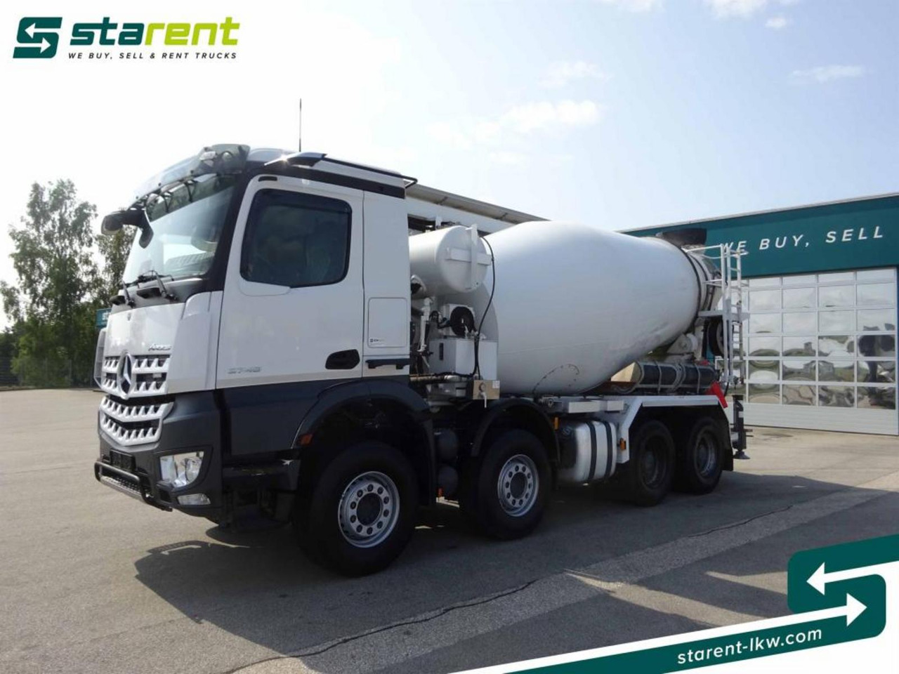 Mercedes Benz Arocs 3748 8x4 Liebherr Betonmischer + Förderband - Camion malaxeur: photos 1 Mercedes Benz Arocs 3748 8x4 Liebherr Betonmischer + Förderband - Camion malaxeur: photos 1