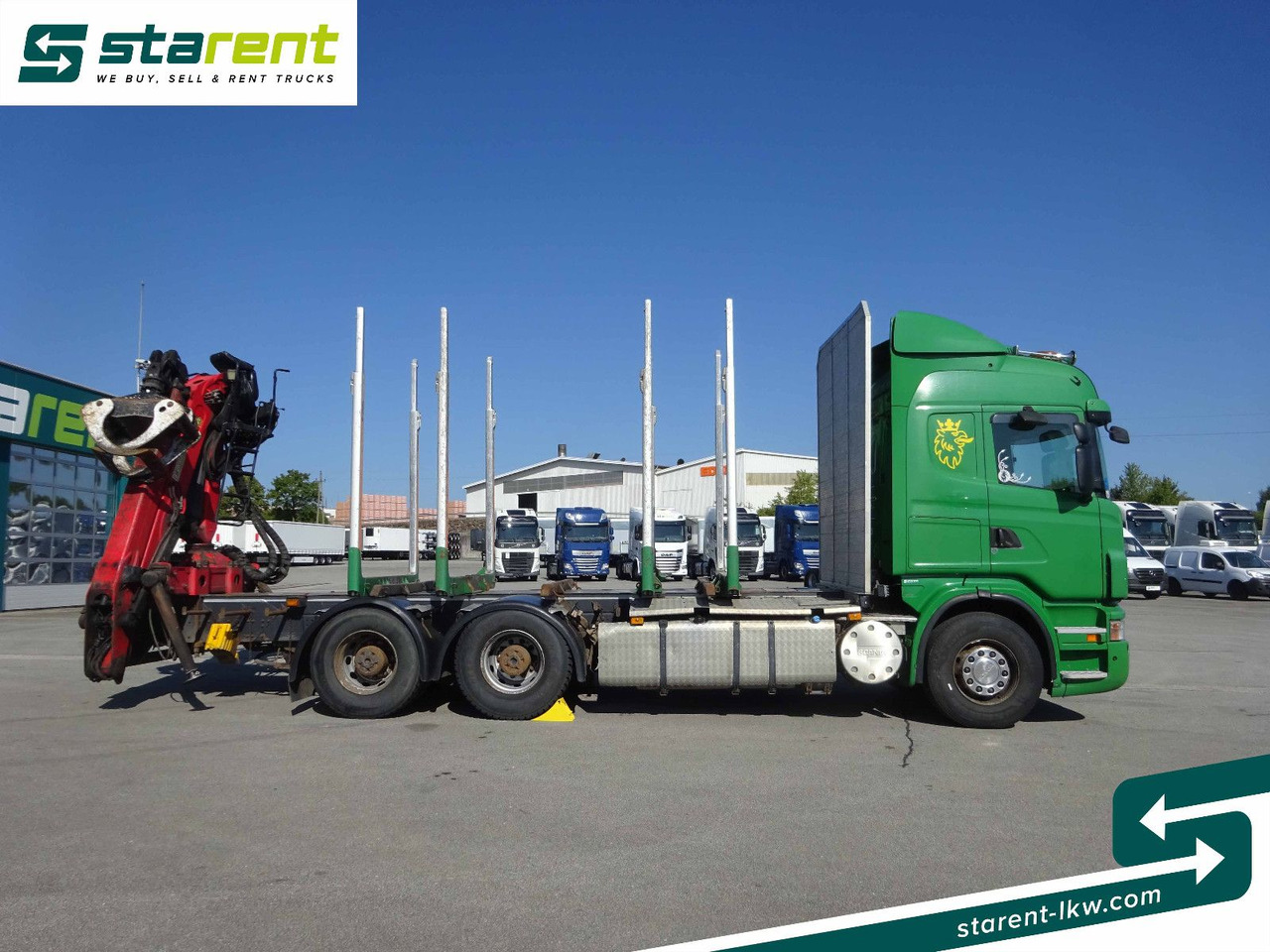 Scania R500 V8 6x4 Holzaufbau mit Kran, MOTORPROBLEM - Châssis cabine, Camion grue: photos 4 Scania R500 V8 6x4 Holzaufbau mit Kran, MOTORPROBLEM - Châssis cabine, Camion grue: photos 4