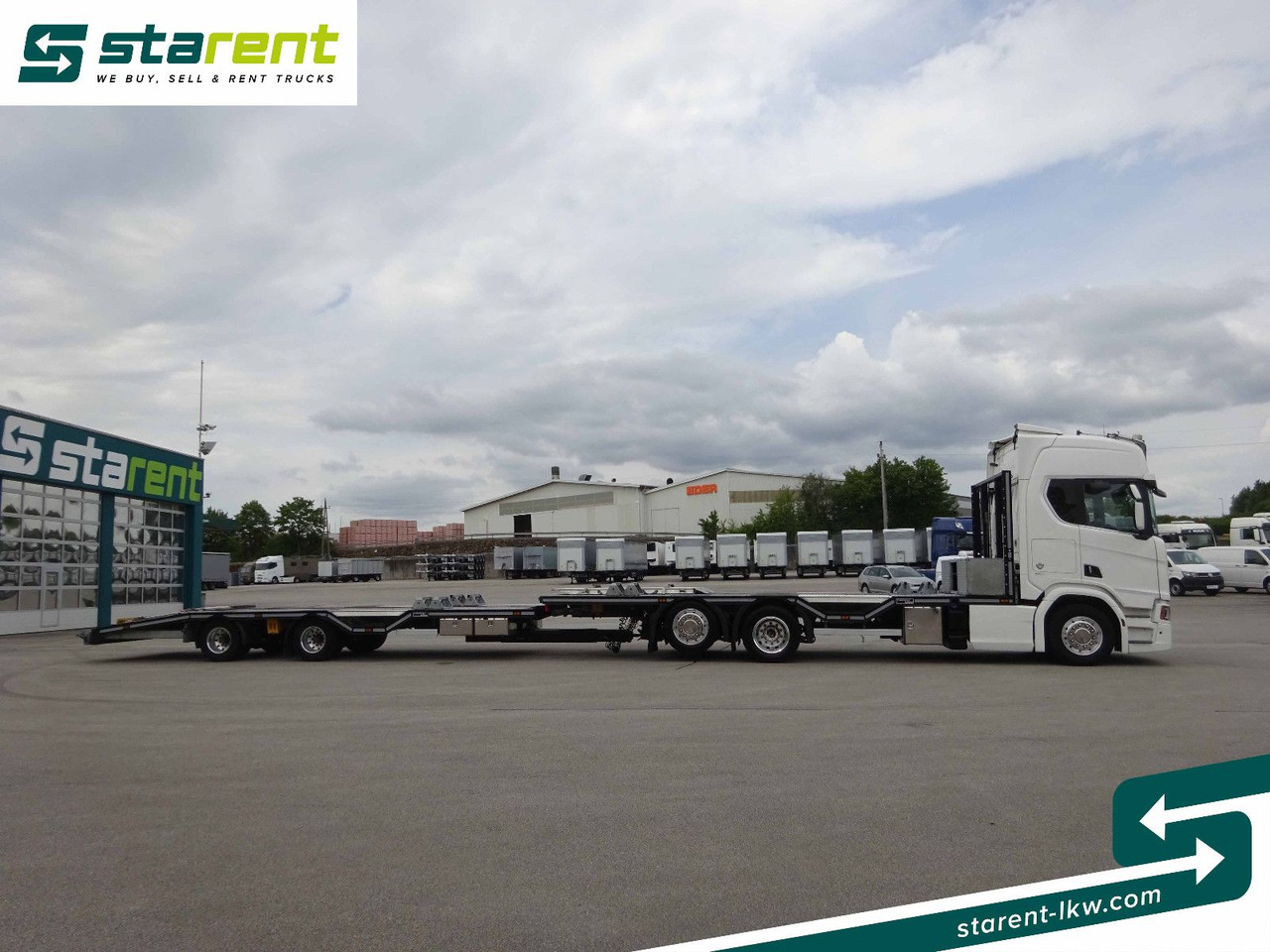 Scania R770 V8 Fahrzeugtransporter + Ziegler Anhänger - Camion plateau: photos 4 Scania R770 V8 Fahrzeugtransporter + Ziegler Anhänger - Camion plateau: photos 4