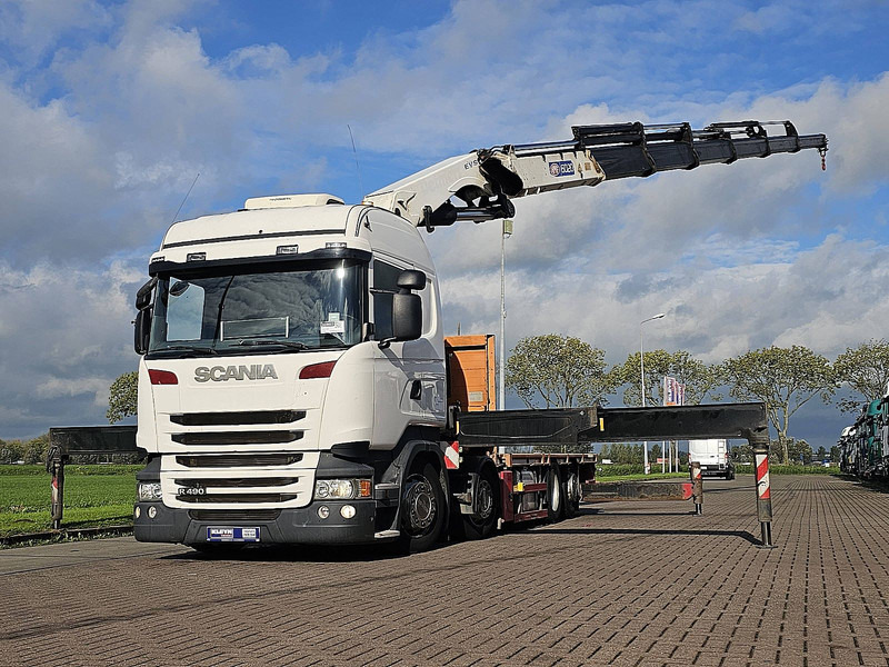 Scania R490 - Camion plateau, Camion grue: photos 1 Scania R490 - Camion plateau, Camion grue: photos 1
