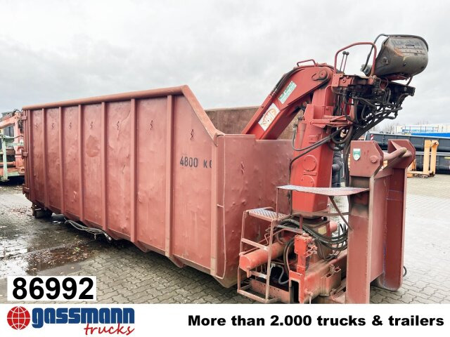 Abrollcontainer mit Kran, HMF 1144 K1 TS, 21m³ - Benne ampliroll: photos 1 Abrollcontainer mit Kran, HMF 1144 K1 TS, 21m³ - Benne ampliroll: photos 1