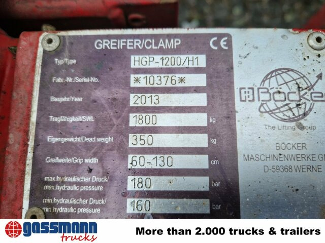 Böcker HGP-1200/h1, Steinstapelzange - Pinces: photos 5 Böcker HGP-1200/h1, Steinstapelzange - Pinces: photos 5