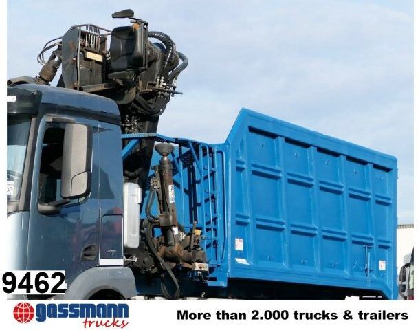 BTE Abrollcontainer mit Kran Mec CL180.80.2Z - Camion, Camion grue: photos 1 BTE Abrollcontainer mit Kran Mec CL180.80.2Z - Camion, Camion grue: photos 1