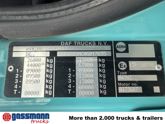 DAF CF 85.460 6x4, Bordmatik links - Camion benne: photos 4 DAF CF 85.460 6x4, Bordmatik links - Camion benne: photos 4