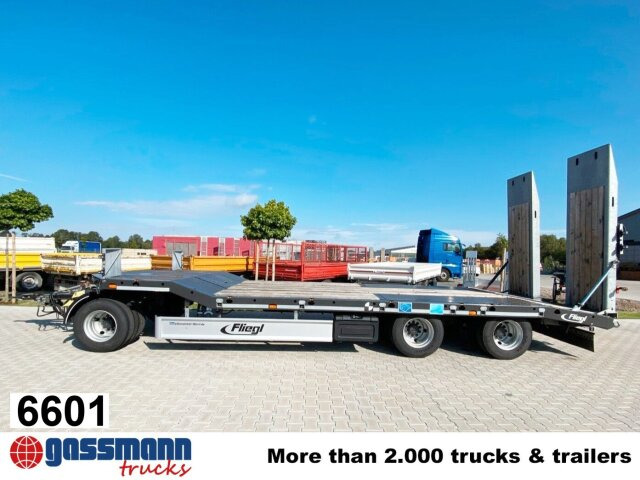 Fliegl DTS-S 300, verbreiterbar auf 3,05m - Remorque porte-engin surbaissée: photos 1 Fliegl DTS-S 300, verbreiterbar auf 3,05m - Remorque porte-engin surbaissée: photos 1