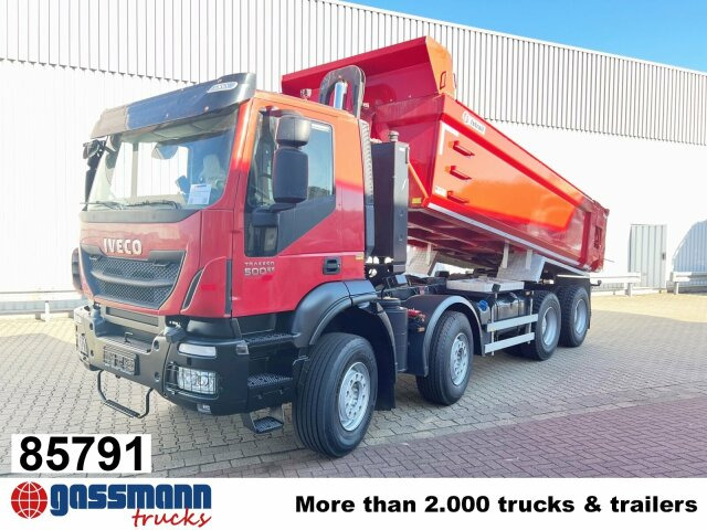Iveco Trakker AD410T50 8x4, Stahlmulde ca. 16m³, - Camion benne: photos 1 Iveco Trakker AD410T50 8x4, Stahlmulde ca. 16m³, - Camion benne: photos 1