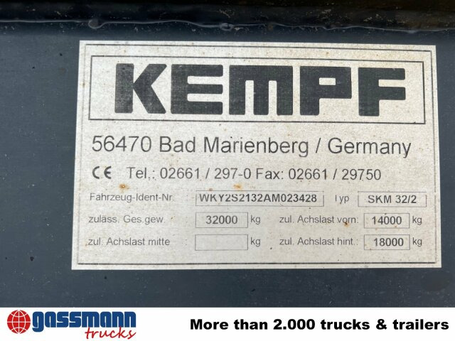 Kempf SKM 32/2 Stahlmulde ca. 23m³, Liftachse, - Semi-remorque benne: photos 4 Kempf SKM 32/2 Stahlmulde ca. 23m³, Liftachse, - Semi-remorque benne: photos 4