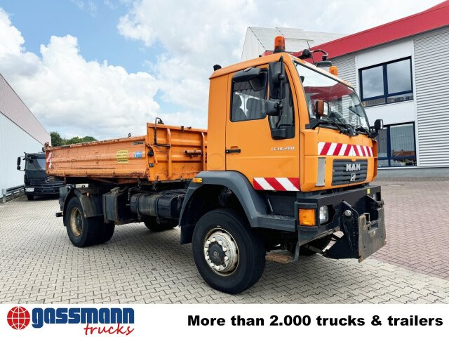 Camion benne, Camion grue MAN LE 18.280 4X4 BB, Winterdienstausstattung,: photos 10