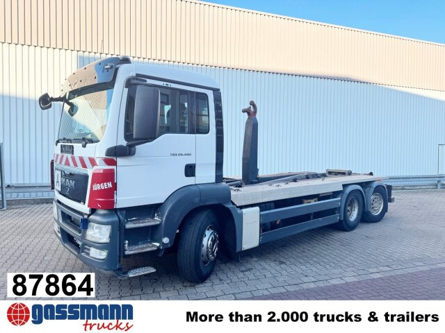 MAN TGS 26.480 6x2-4 BL, Lenk-Liftachse, VDL - Camion ampliroll: photos 1 MAN TGS 26.480 6x2-4 BL, Lenk-Liftachse, VDL - Camion ampliroll: photos 1
