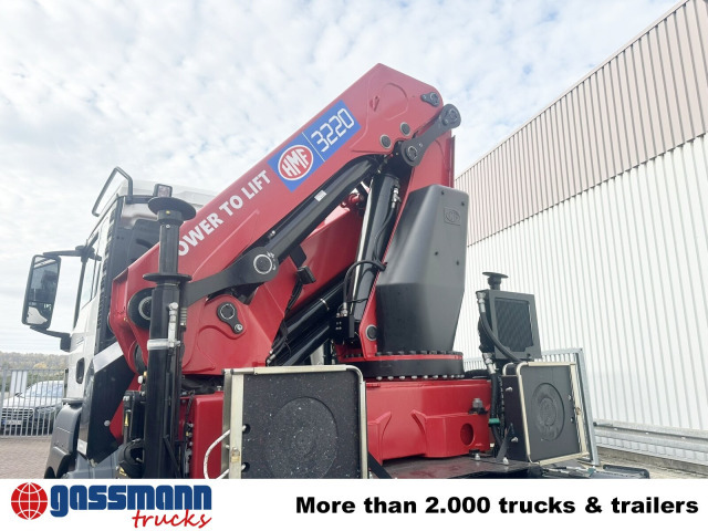 MAN TGS 35.480 8X4 BL, Intarder, Kran HMF 3220-K6, - Camion ampliroll, Camion grue: photos 2 MAN TGS 35.480 8X4 BL, Intarder, Kran HMF 3220-K6, - Camion ampliroll, Camion grue: photos 2