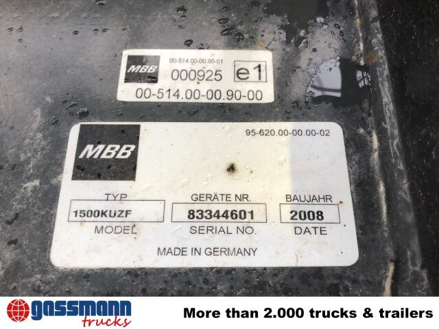 MBB 1500KUZF Ladebordwand unterfaltbar, 1,5t - Hayon élévateur pour Camion: photos 2 MBB 1500KUZF Ladebordwand unterfaltbar, 1,5t - Hayon élévateur pour Camion: photos 2