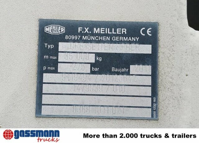 Meiller MEILLER 3-S-Kippaufbau 4-Achs Länge:5.700 ca. - Benne pour poids lourds: photos 3 Meiller MEILLER 3-S-Kippaufbau 4-Achs Länge:5.700 ca. - Benne pour poids lourds: photos 3