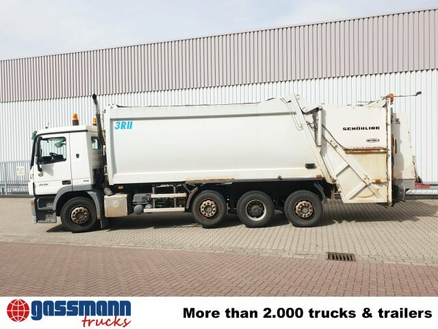 Benne à ordures ménagères pour transport de déchets Mercedes-Benz Actros 3236 L 8x2/6, 2x Lenkachse, Schörling: photos 8