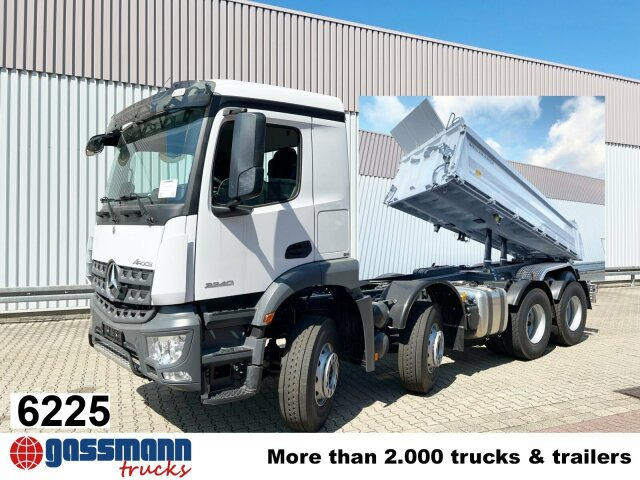 Mercedes-Benz Arocs 3240 8x4, Meiller 3-Seiten Kipper, ca. - Camion benne: photos 1 Mercedes-Benz Arocs 3240 8x4, Meiller 3-Seiten Kipper, ca. - Camion benne: photos 1