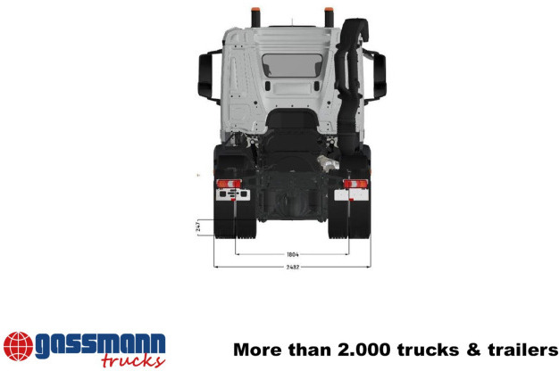 Mercedes-Benz Arocs 3253 L 8x4/4, MultimediaCockpit, Navi, - Châssis cabine: photos 4 Mercedes-Benz Arocs 3253 L 8x4/4, MultimediaCockpit, Navi, - Châssis cabine: photos 4