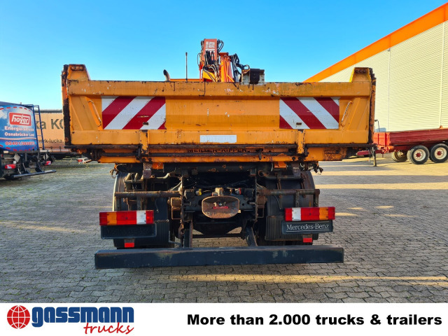 Camion benne, Camion grue Mercedes-Benz Atego 1823 AK 4x4 mit Kran Atlas 85.2, Funk,: photos 10