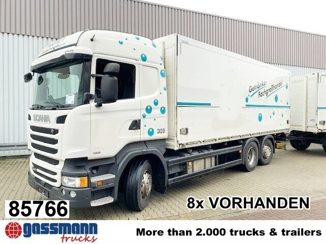Scania R450 LB 6x2-4 Getränkekoffer, Retarder, - Camion fourgon: photos 1 Scania R450 LB 6x2-4 Getränkekoffer, Retarder, - Camion fourgon: photos 1