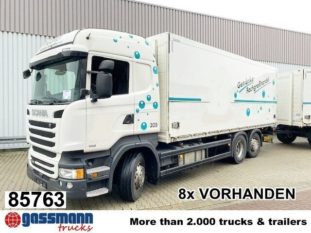 Scania R450 LB 6x2-4 Getränkekoffer, Retarder, - Camion fourgon: photos 1 Scania R450 LB 6x2-4 Getränkekoffer, Retarder, - Camion fourgon: photos 1