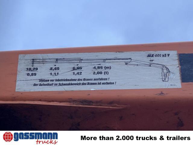 Unimog U400 4x4, Frontzapfwelle, Kipper, Kran MKG HKL - Camion benne, Camion grue: photos 4 Unimog U400 4x4, Frontzapfwelle, Kipper, Kran MKG HKL - Camion benne, Camion grue: photos 4