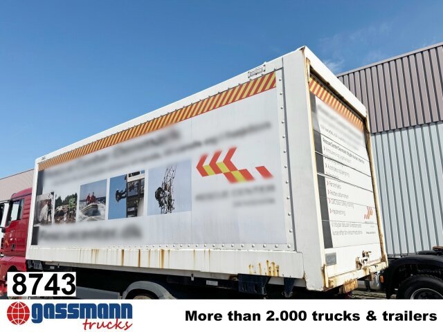 WKO 7.45 Wechselbrücke, Rolltor, Ex-Fahrschule, - Carrosserie fourgon: photos 1 WKO 7.45 Wechselbrücke, Rolltor, Ex-Fahrschule, - Carrosserie fourgon: photos 1