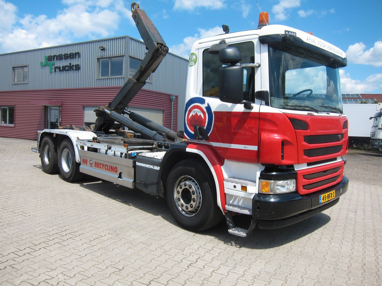 Scania P410 CB6X2 HSA Hyva 22T Haken E6 Liftachse - Camion ampliroll: photos 1 Scania P410 CB6X2 HSA Hyva 22T Haken E6 Liftachse - Camion ampliroll: photos 1