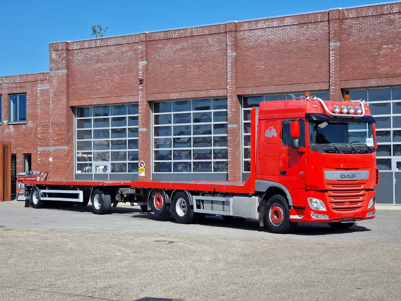 DAF XF 410 6x2 SpaceCab - Flatbed - Euro 6 + 2 axle trailer BPW - Camion plateau: photos 1 DAF XF 410 6x2 SpaceCab - Flatbed - Euro 6 + 2 axle trailer BPW - Camion plateau: photos 1