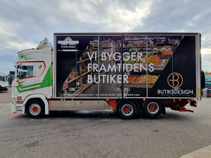 Scania R580 V8 NGS Highline 6x2 - Box with sidedoors - Loadlift - Retarder - Full air - 475 wb - Camion fourgon: photos 5 Scania R580 V8 NGS Highline 6x2 - Box with sidedoors - Loadlift - Retarder - Full air - 475 wb - Camion fourgon: photos 5