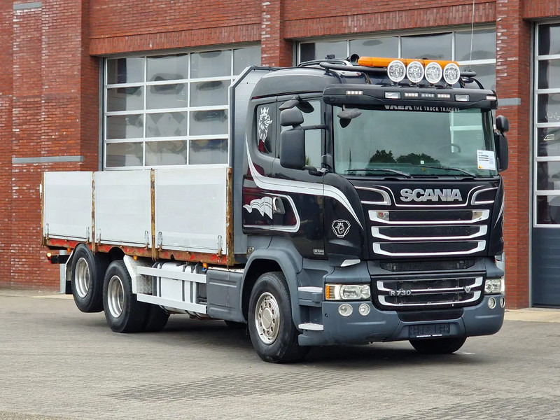 Scania R730 6x2 Steel / air, Retarder, 4500 wheelbase, 10 wheels, open box - Camion fourgon: photos 1 Scania R730 6x2 Steel / air, Retarder, 4500 wheelbase, 10 wheels, open box - Camion fourgon: photos 1
