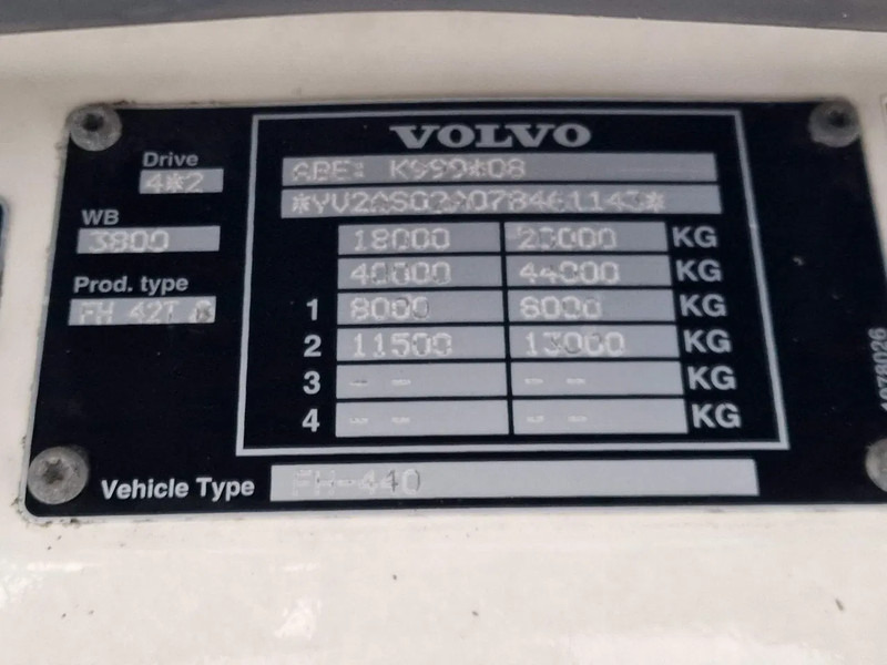 Tracteur routier Volvo FH 13.440 Globetrotter XL 4x2 - Manual gearbox - Euro 5 - Low KM: photos 17