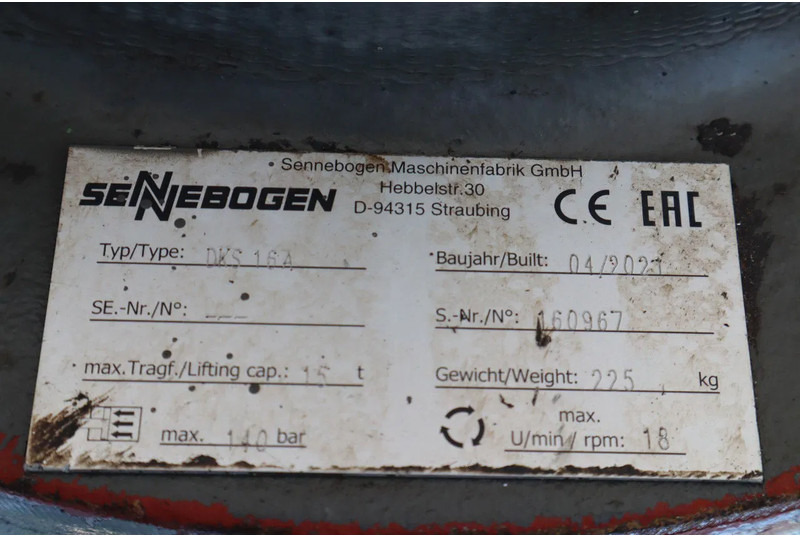 Grappin Sennebogen SGM | ORANGE PEEL GRAB | POLYPGREIFER | POLIEP GRIJPER: photos 10 Grappin Sennebogen SGM | ORANGE PEEL GRAB | POLYPGREIFER | POLIEP GRIJPER: photos 10