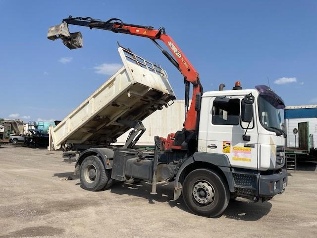 MAN 19.293 - Camion benne, Camion grue: photos 1 MAN 19.293 - Camion benne, Camion grue: photos 1
