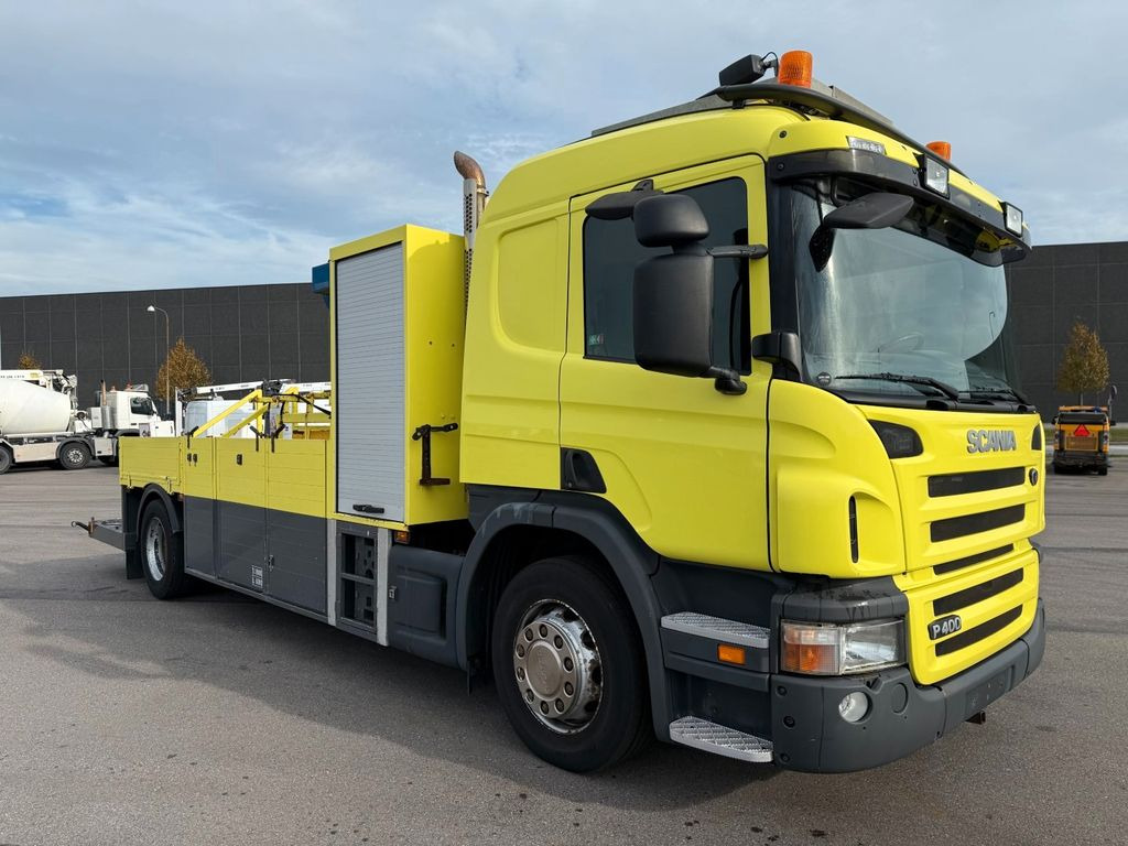 Scania P400 LB 4x2 MLB Euro 5 - 324 tkm. Scania P400 LB 4x2 MLB Euro 5 - 324 tkm. - Camion plateau, Camion grue: photos 2 Scania P400 LB 4x2 MLB Euro 5 - 324 tkm. Scania P400 LB 4x2 MLB Euro 5 - 324 tkm. - Camion plateau, Camion grue: photos 2