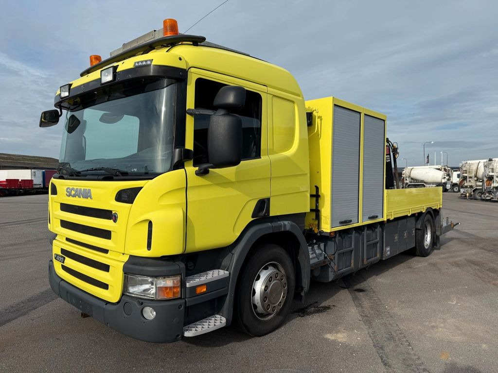 Scania P400 LB 4x2 MLB Euro 5 - 324 tkm. Scania P400 LB 4x2 MLB Euro 5 - 324 tkm. - Camion plateau, Camion grue: photos 1 Scania P400 LB 4x2 MLB Euro 5 - 324 tkm. Scania P400 LB 4x2 MLB Euro 5 - 324 tkm. - Camion plateau, Camion grue: photos 1