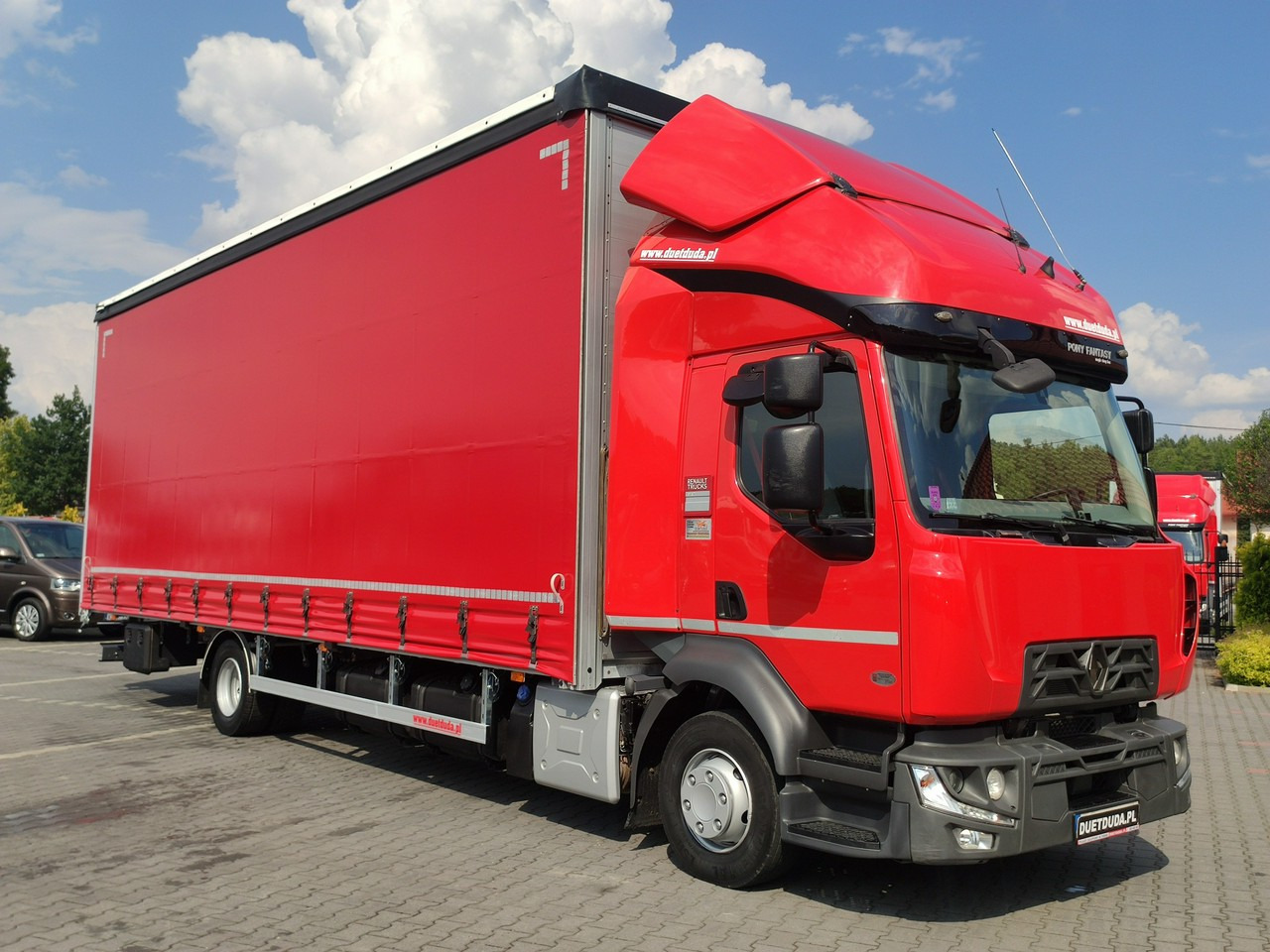 Renault D12.240 E6 Firana Tył Drzwi Dach Zsuwany Długa 830cm - Camion à rideaux coulissants: photos 1 Renault D12.240 E6 Firana Tył Drzwi Dach Zsuwany Długa 830cm - Camion à rideaux coulissants: photos 1
