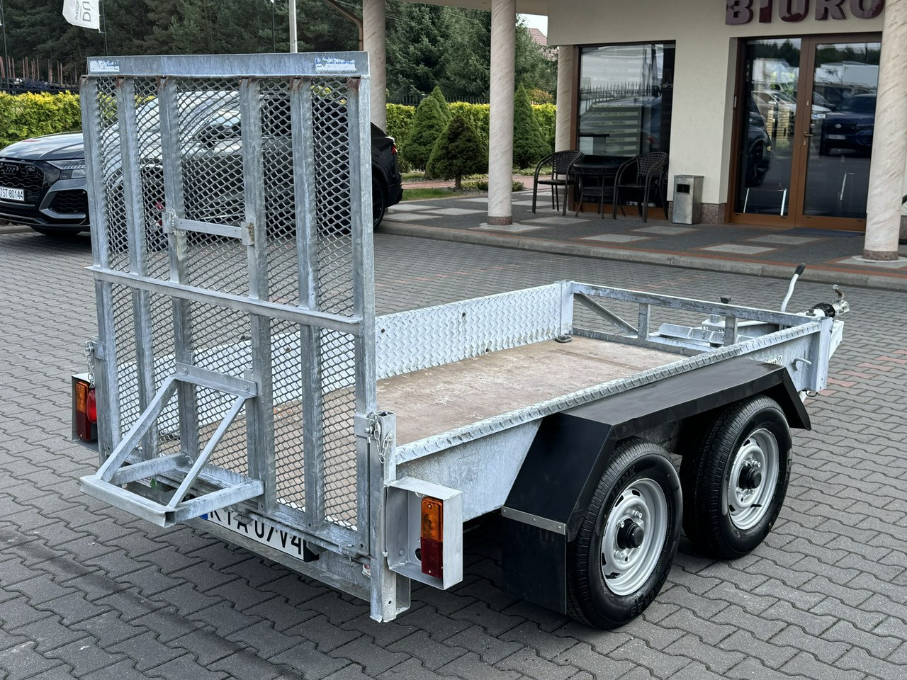 Titan Ciężarowa Pod minikoparkę sprzęt budowlany 2-osiowa Super Stan - Remorque porte engin: photos 2 Titan Ciężarowa Pod minikoparkę sprzęt budowlany 2-osiowa Super Stan - Remorque porte engin: photos 2