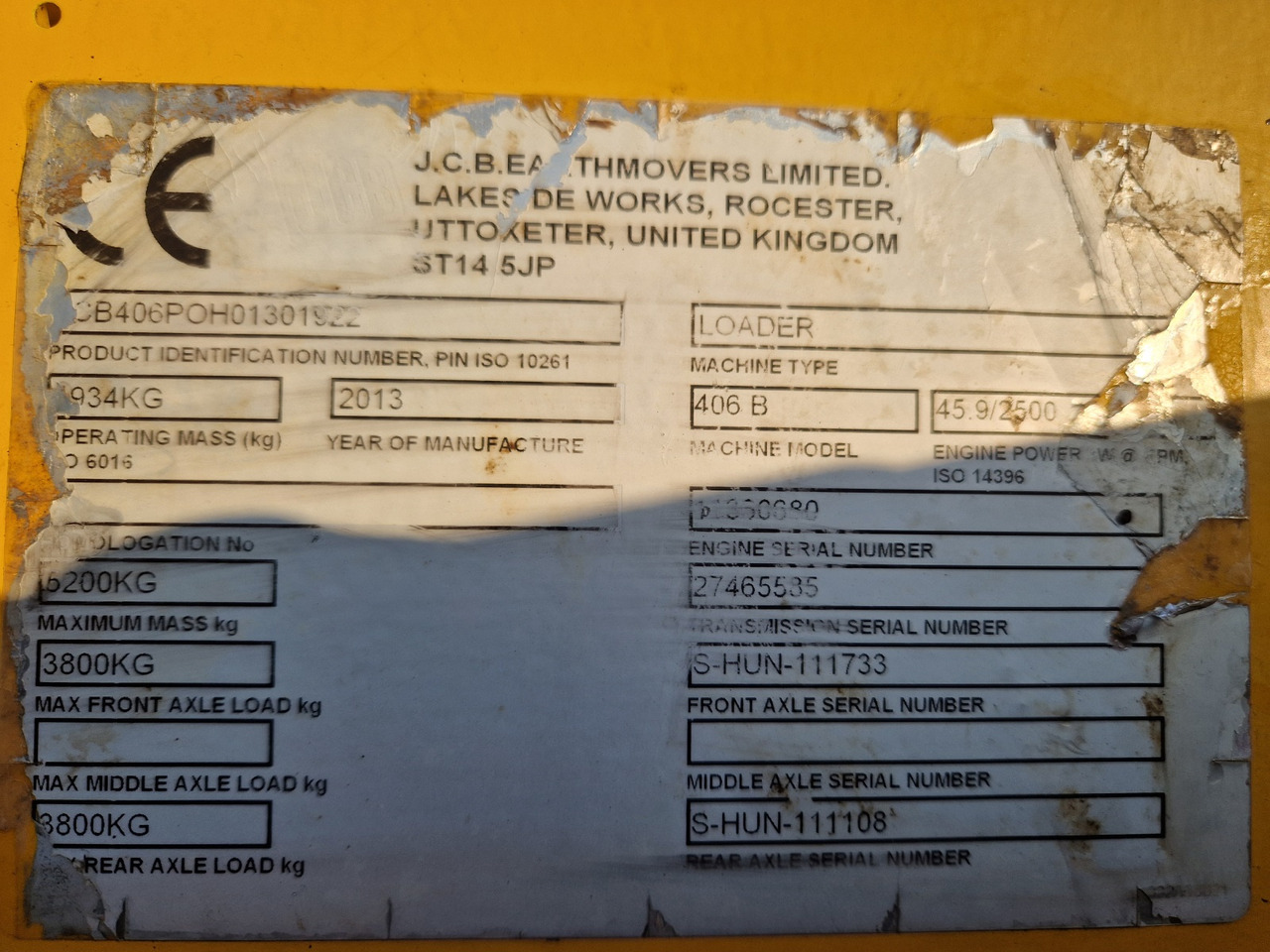 Chargeuse sur pneus JCB 406 B: photos 15
