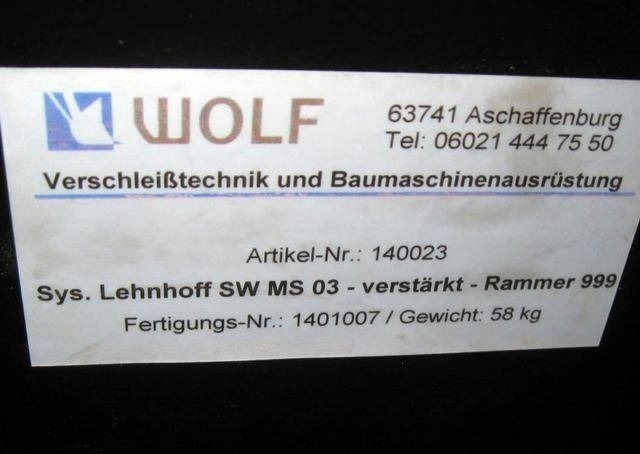 Wolf Schraubadapter MS03 zu Rammer 999 - Attache rapide pour Engins de chantier: photos 3 Wolf Schraubadapter MS03 zu Rammer 999 - Attache rapide pour Engins de chantier: photos 3