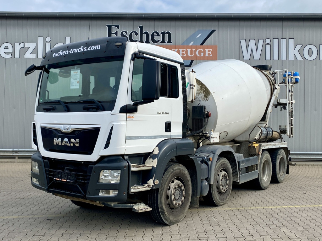 MAN TGS 32.360 8x4 BB / 9 m³ Stetter-Aufbau - Camion malaxeur: photos 1 MAN TGS 32.360 8x4 BB / 9 m³ Stetter-Aufbau - Camion malaxeur: photos 1