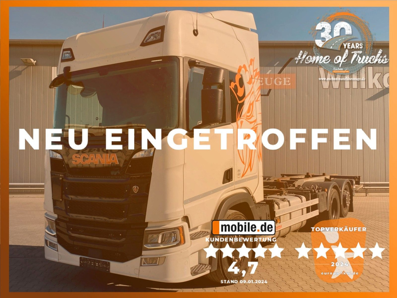 Scania R 450 B 6x2*4 | Retarder*LBW 1,50to.*Navi*Lift - Camion porte-conteneur/ Caisse mobile: photos 1 Scania R 450 B 6x2*4 | Retarder*LBW 1,50to.*Navi*Lift - Camion porte-conteneur/ Caisse mobile: photos 1