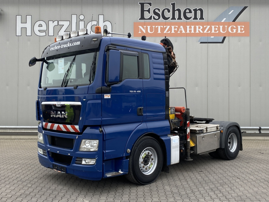 MAN TGX 18.400 4x2 BLS / Palfinger PK18.502 Kran - Tracteur routier: photos 1 MAN TGX 18.400 4x2 BLS / Palfinger PK18.502 Kran - Tracteur routier: photos 1