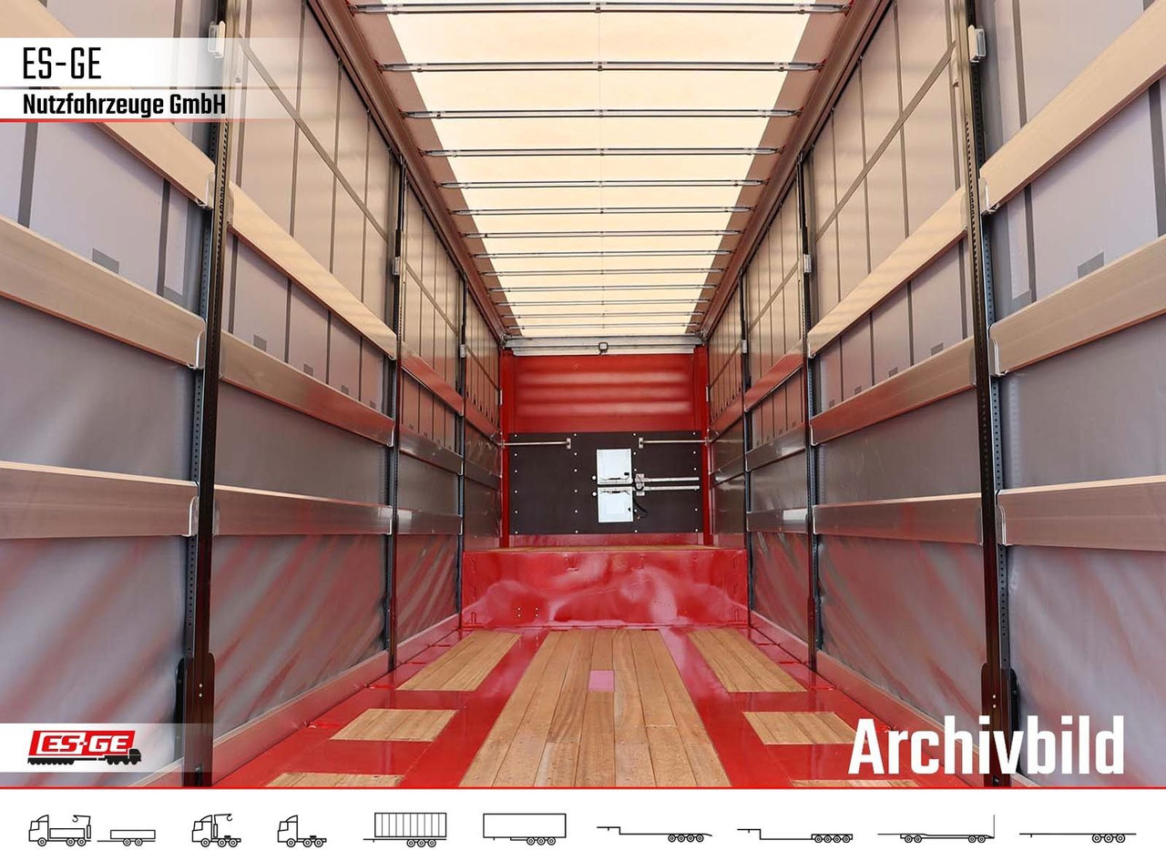 ES-GE 4-Achs-Satteltieflader mit Curtainsider-Aufbau - Semi-remorque surbaissé: photos 4 ES-GE 4-Achs-Satteltieflader mit Curtainsider-Aufbau - Semi-remorque surbaissé: photos 4