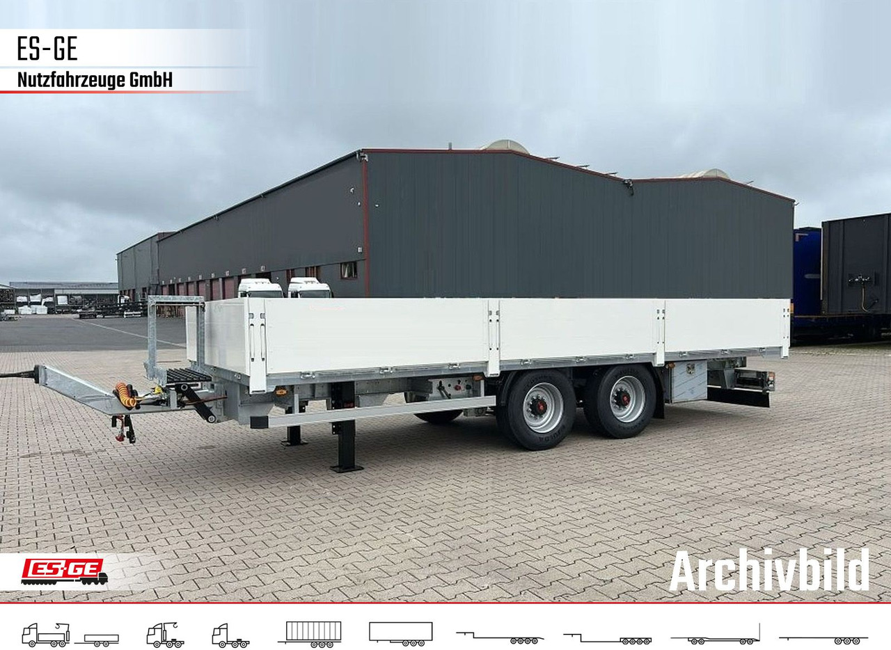 ES-GE Tandem-Anhänger Bordwände, CV, Rungen - Remorque plateau: photos 1 ES-GE Tandem-Anhänger Bordwände, CV, Rungen - Remorque plateau: photos 1