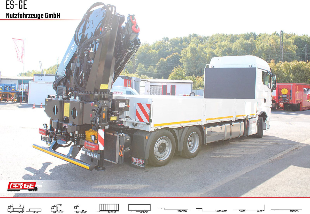 MAN TGX 26.480 6x2-4 LL, MKG-Ladekran HLK531 a5 - Camion plateau, Camion grue: photos 4 MAN TGX 26.480 6x2-4 LL, MKG-Ladekran HLK531 a5 - Camion plateau, Camion grue: photos 4