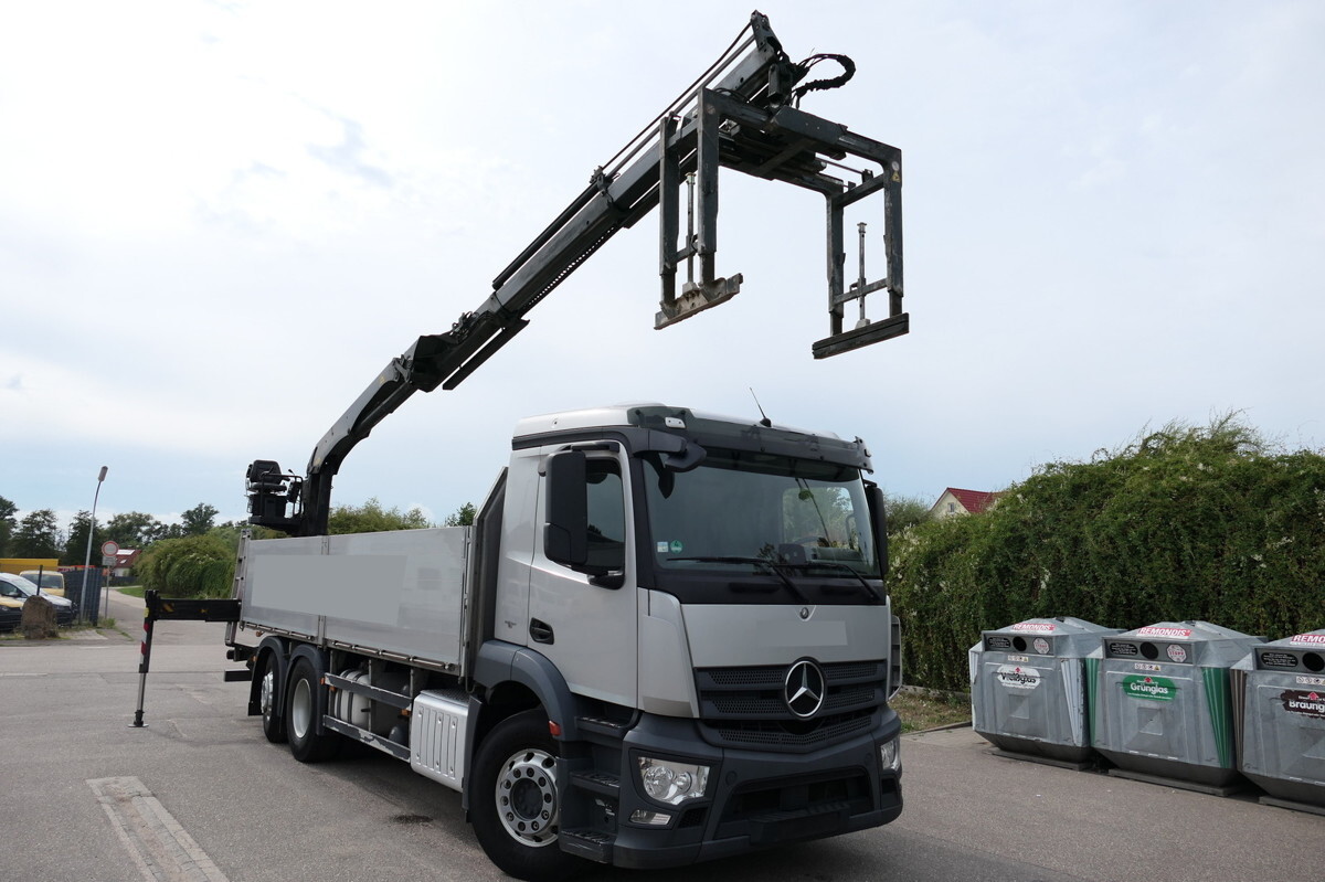 MERCEDES-BENZ Antos 2540 L KLIMA Palfinger-Kran PK15001L Lenka - Camion plateau, Camion grue: photos 1 MERCEDES-BENZ Antos 2540 L KLIMA Palfinger-Kran PK15001L Lenka - Camion plateau, Camion grue: photos 1