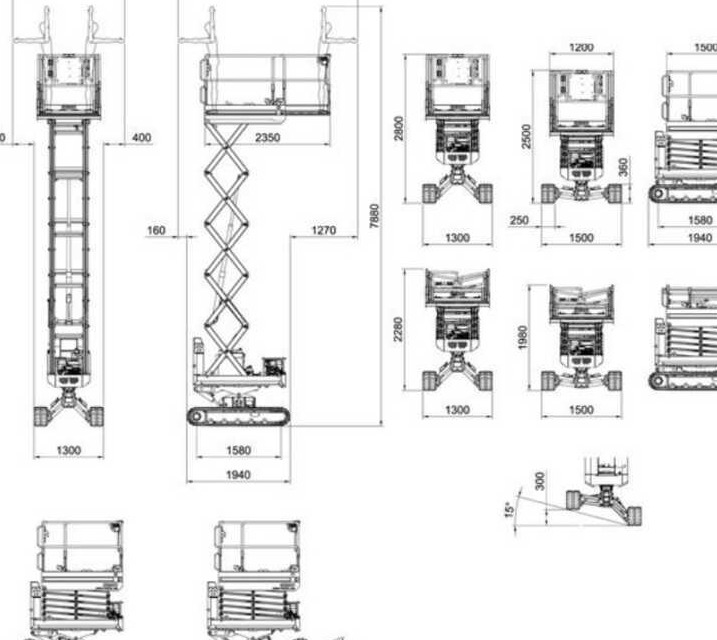 ALMAC BIBI 870 BL - Nacelle ciseaux: photos 5 ALMAC BIBI 870 BL - Nacelle ciseaux: photos 5