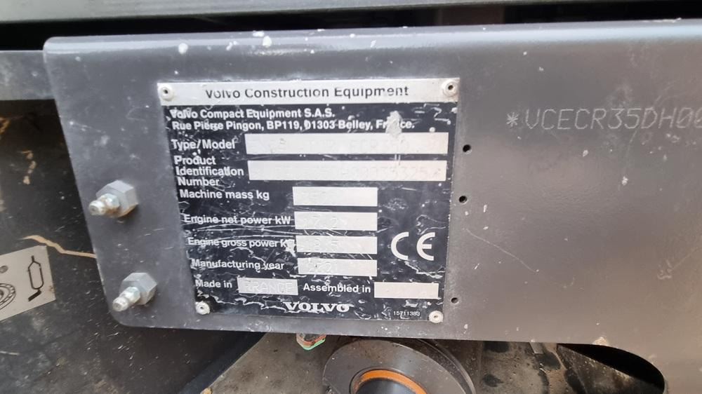 Mini pelle Volvo ECR35D: photos 11 Mini pelle Volvo ECR35D: photos 11