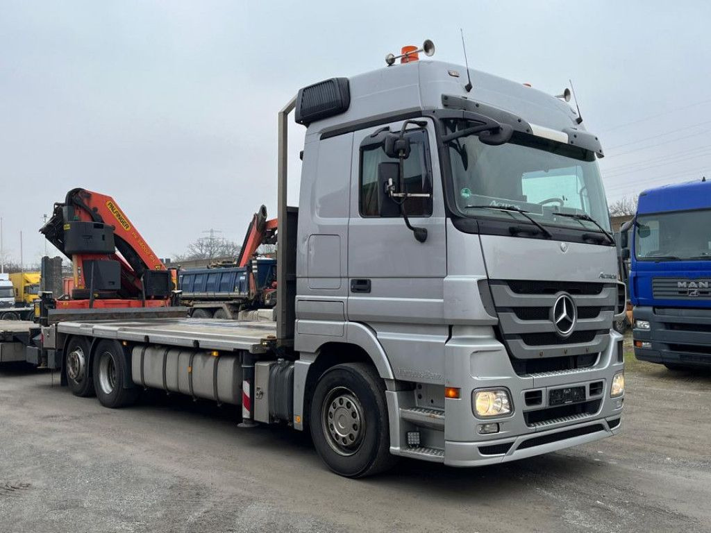 Mercedes-Benz Actros 2541 Pritsche Heckkran Palfinger PK 34002 - Camion plateau, Camion grue: photos 2 Mercedes-Benz Actros 2541 Pritsche Heckkran Palfinger PK 34002 - Camion plateau, Camion grue: photos 2