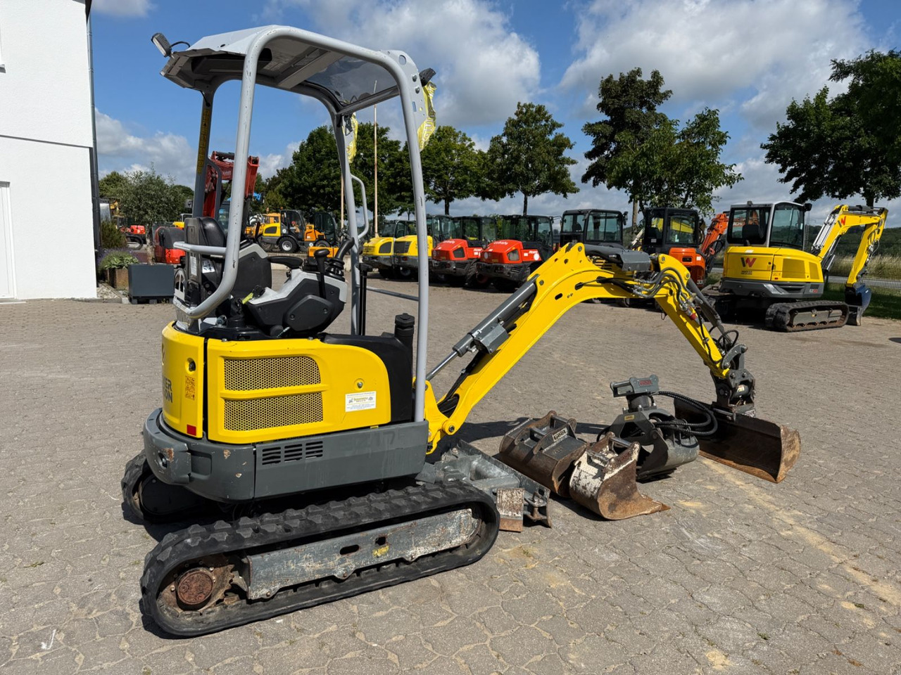 Wacker EZ 17, Bj 21, 820 BH, Tilt, hydr. SW, 3 Löffel - Mini pelle: photos 3 Wacker EZ 17, Bj 21, 820 BH, Tilt, hydr. SW, 3 Löffel - Mini pelle: photos 3